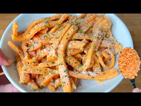 Видео: Приготовьте пасту ТОЛЬКО из 1 ингредиента! Не содержит глютен ! Красная чечевица ♥