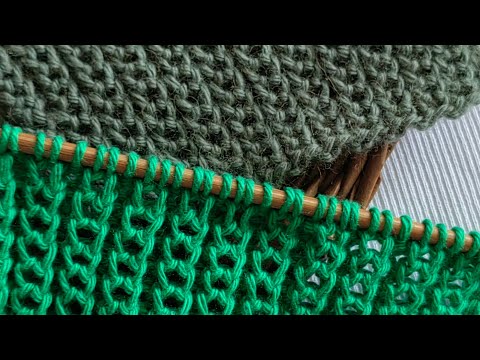 Видео: Популярный узор на основе резинки 2*1. ❤️