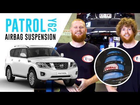 Видео: Как установить: пневматическую подвеску Nissan Patrol Y62 — комплект вспомогательных пружин высок...