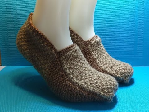 Видео: # 857 💥 ТАПОЧКИ СПИЦАМИ ДЛЯ МУЖЧИН / УДОБНЫЕ СЛЕДКИ 💫