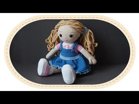 Видео: Вязаная кукла крючком Розали. Crochet doll Rosalie.