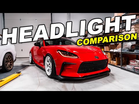 Видео: Фары AlphaRex против штатных фар | 22+ GR86/BRZ