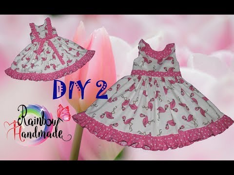 Видео: DIY 2: Платье с оборками и открытой спинкой/Dress with ruffles and open back