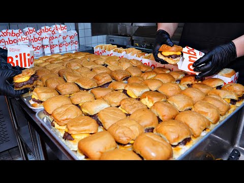 Видео: бургер Slider в оригинальном американском стиле / корейская уличная еда