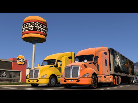 Видео: American Truck Simulator с грузом по Америке #164 Юта, Айдахо, Монтана. На север.