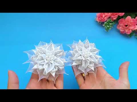 Видео: DIY/ MK 🎀Wow !!! Сияние ЗВЕЗД!))Новогодние банты. Как сделать новогодний бантик. 🎀Elegant bows