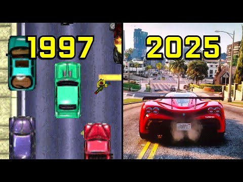 Видео: Эволюция Grand Theft Auto 1997-2025
