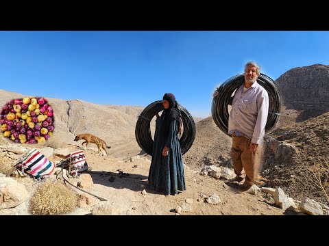 Видео: Тяжёлый труд и любовь в жизни иранских кочевников | Сбор водопроводных труб в горах