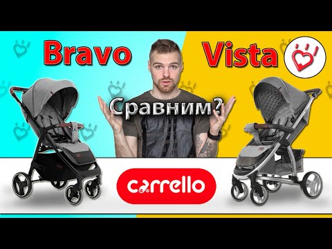 Видео: Carrello Bravo & Carrello Vista сравнение прогулочных колясок. ТОП прогулочные коляски Каррелло