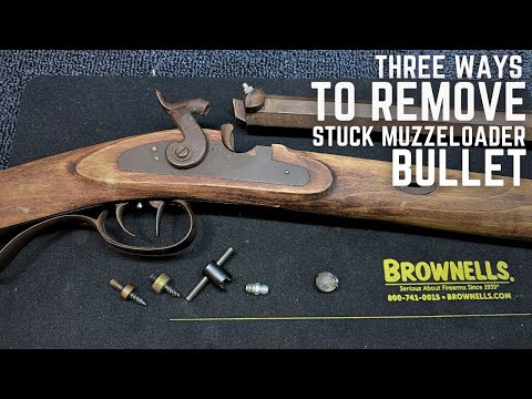 Видео: Три способа извлечения застрявшей пули из дульнозарядного ружья