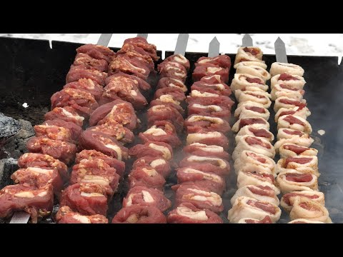 Видео: Шашлык - Машлык! Роллы на мангале по Кавказски!