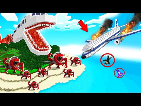 Видео: КРУШЕНИЕ НА ОСТРОВ САМОЛЁТ ПОЖИРАТЕЛЬ В МАЙНКРАФТ! ЕНОТИК INFECTED SKY MINECRAFT
