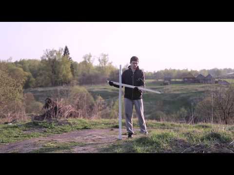 Видео: Столбик из Стеклопластиковая арматура для Электропастуха