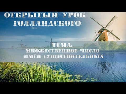 Видео: Открытый урок по голландскому языку «Множественное число имен существительных»