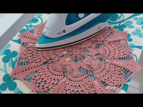 Видео: Разглаживаю салфетку без фиксации. Крючок. Крючок для начинающих.