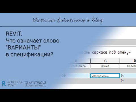 Видео: Что означает слово "ВАРИАНТЫ" в спецификации?