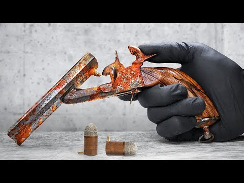 Видео: Двуствольный boxlock | Реставрация старого пистоля