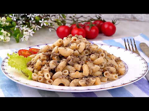 Видео: Как я готовлю Макароны с мясом по-флотски! Секретик сочного фарша!