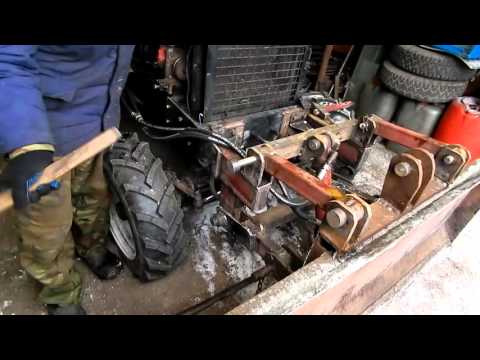Видео: Установка лопаты на перед трактора ,финал.