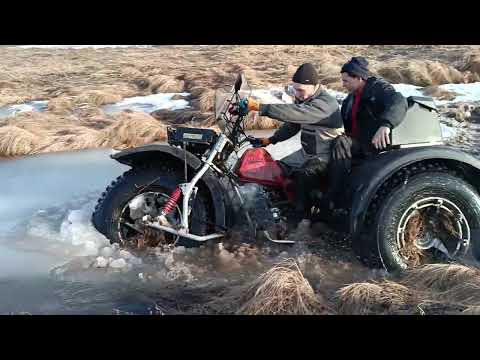 Видео: глубокая лужа
