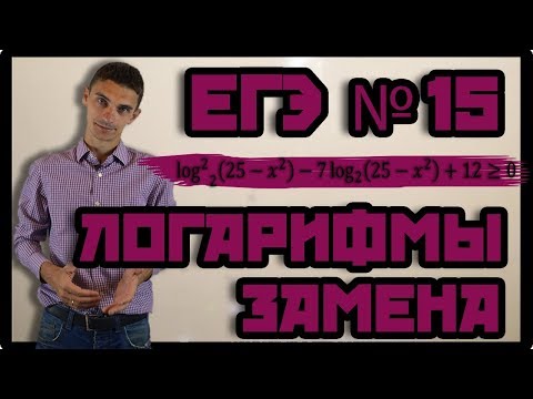 Видео: Неравенства 4. Замена переменной в логарифмических неравенствах. ЕГЭ №15