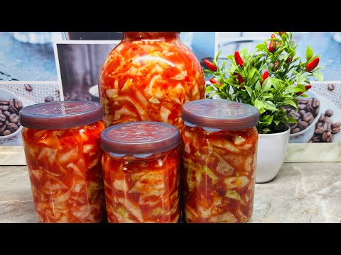 Видео: Хрустящая Вкуснейшая КАПУСТА НА ЗИМУ!! Квашеная КАПУСТА ЧИМЧИ из Белокочанной Капусты!!