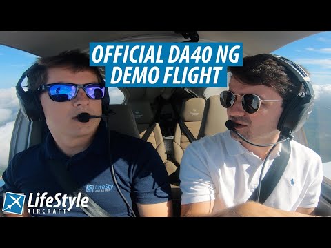Видео: Официальный демонстрационный полёт Diamond DA40 NG | Lifestyle Aviation