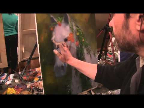 Видео: Видеоурок Сахарова Как научиться рисовать лошадь живопись для начинающих, уроки рисования