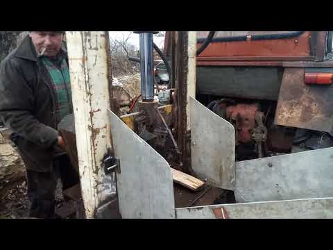 Видео: Вертикальный,гидравлический колун Т-25
