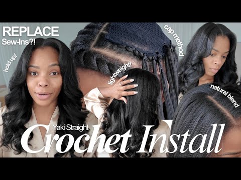 Видео: Вязание крючком ЗАМЕНА пришивания?! 👀 Прямое вязание крючком Яки *МЕТОД ШАПКИ* для ЛЕГКОГО СНЯТИЯ...