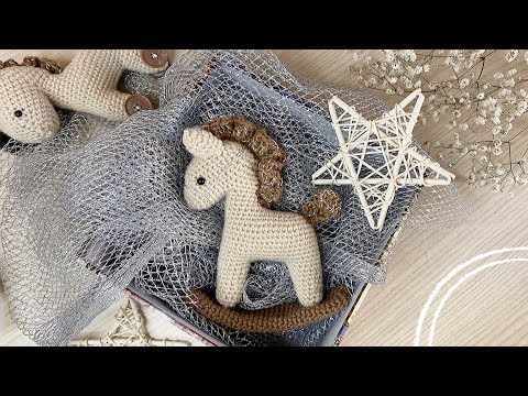 Видео: 🗯️ЛОШАДКА🦄-🐴КАЧАЛКА крючком🎄⚡️часть 2.