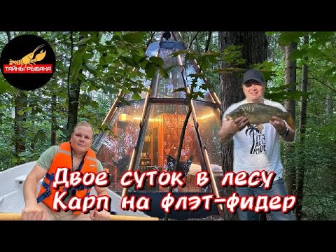 Видео: ДВОЕ СУТОК В ЛЕСУ. Рыбалка на карпа. Катание на лодке. Отель Pine river.