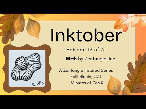 Видео: Inktober 2025 - Зентангл для начинающих© - День 19 - Mrth
