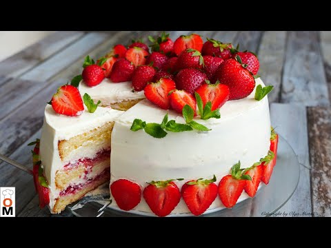 Видео: Торт «КЛУБНИЧНЫЙ РАЙ» Приготовьте обязательно!!! | Strawberry Cake