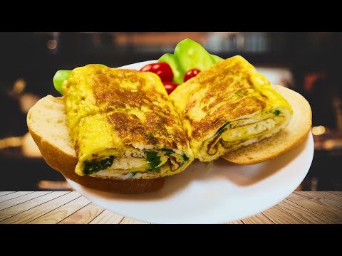 Видео: НЕВЕРОЯТНЫЙ Французский Завтрак: Омлет с Фета-Сюрпризом! 🍳🧀