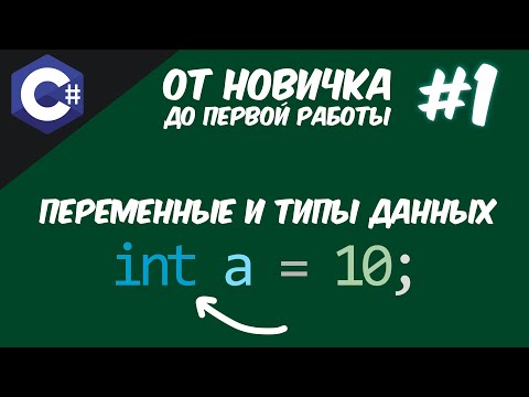Видео: ПЕРЕМЕННЫЕ И ТИПЫ ДАННЫХ | C# ДЛЯ НОВИЧКОВ #1 😱