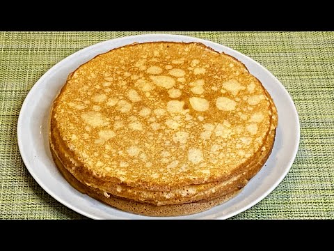 Видео: БЛИНЫ на молоке и сметане! Очень вкусные!