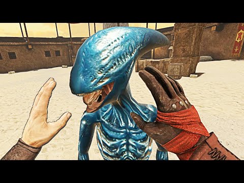 Видео: Чужой против Хищника - Blade and Sorcery