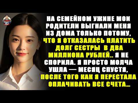 Видео: На семейном ужине родители выгнали меня из дома за то, что я возразила сестре — и тогда я…