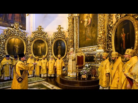 Видео: Патриаршая Божественная литургия в Успенском кафедральном соборе града Смоленска