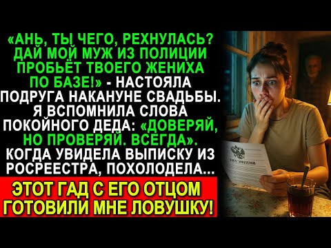 Видео: За день до свадьбы подруга спасла меня! Что я узнала про жениха — до сих пор в шоке!
