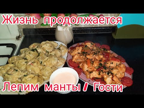 Видео: ЖИЗНЬ ПРОДОЛЖАЕТСЯ / ЛЕПИМ МАНТЫ / ПРИШЛИ ГОСТИ И ВНУЧКА