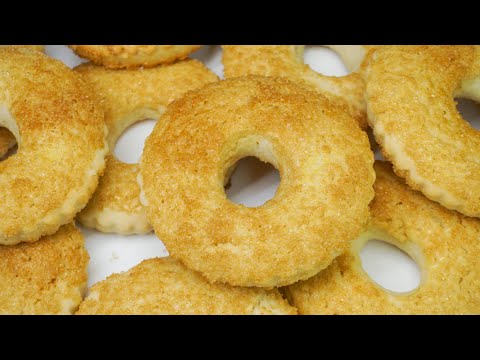 Видео: Печенье КОЛЬЦА | Простой Рецепт песочного Печенья с миндальной мукой
