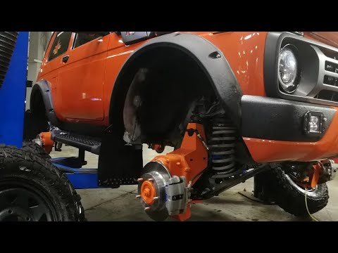 Видео: Постройка Нива Лада 4х4 на портальных мостах для экстремального бездорожья