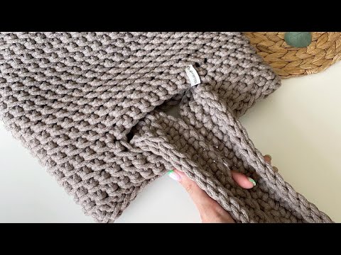 Видео: ЭКОНОМИЯ 3000₽! Сумка за 0 ₽ 🤩 СУМКА за 2 часа из пряжи Б/У 😍 ВЯЗАНАЯ СУМКА КРЮЧКОМ