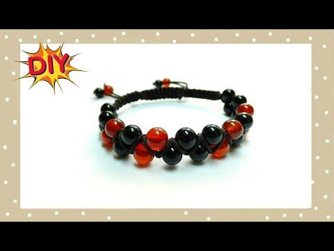 Видео: Как сплести БРАСЛЕТ Шамбала в 2 ряда DIY