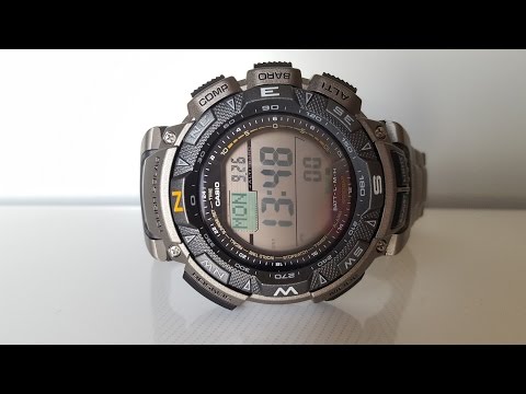 Видео: Титановые Casio ProTrek PRG-240T-7E, обзор и настройка. (Review and setting)