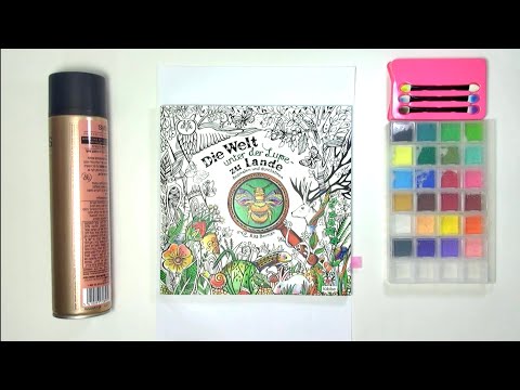 Видео: Как я закрепляю сухую пастель в раскрасках