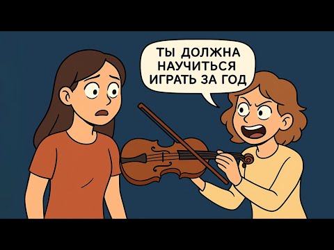 Видео: Одногруппница требует, чтобы я сыграла на СКРИПКЕ на её свадьбе. Но я не умею играть на скрипке!