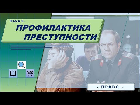 Видео: Профилактика преступности